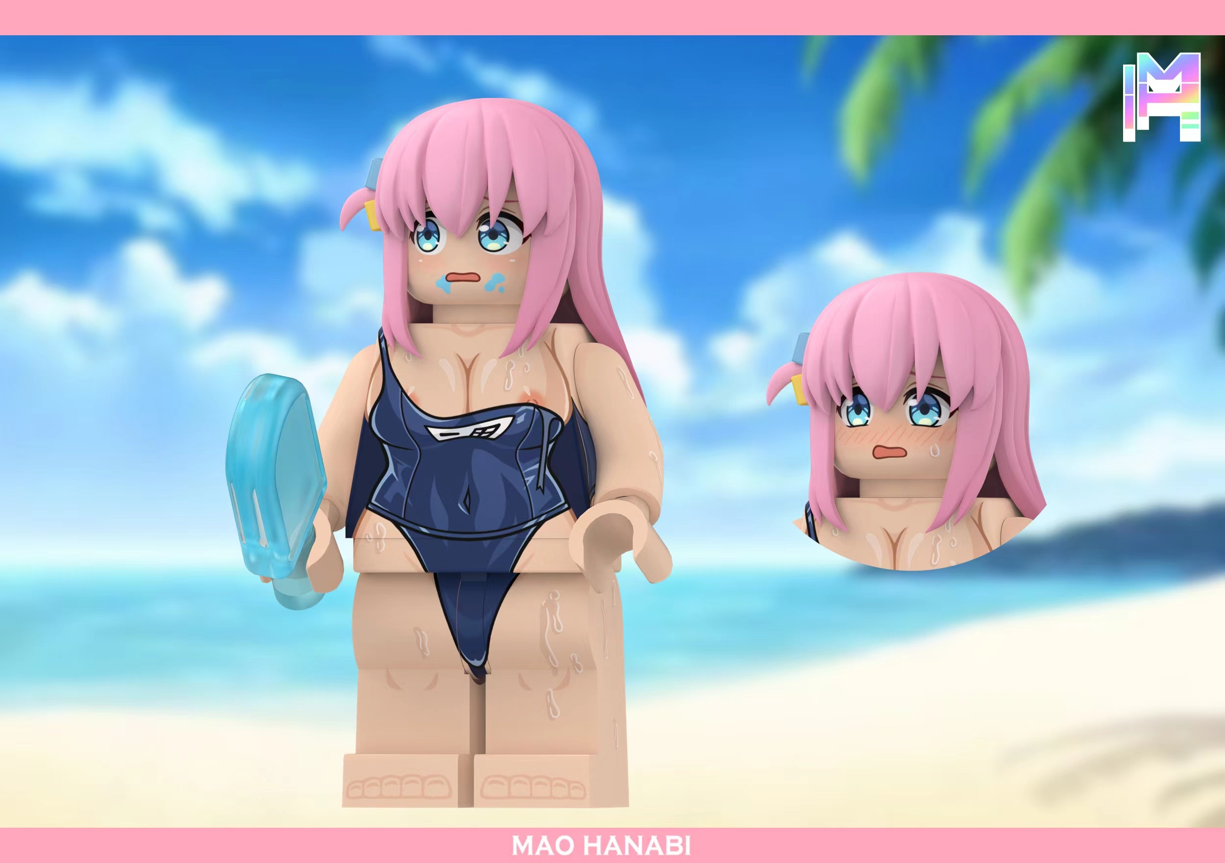 [MH][In Stock] Gotoh Hitori - Student Swimwear Ver [UVprinted]