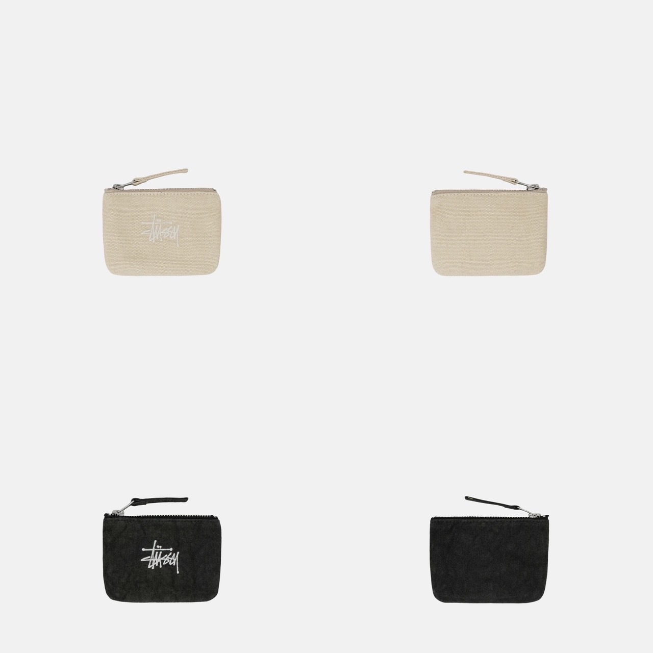 STUSSY CANVAS COIN POUCH 字體 零錢包