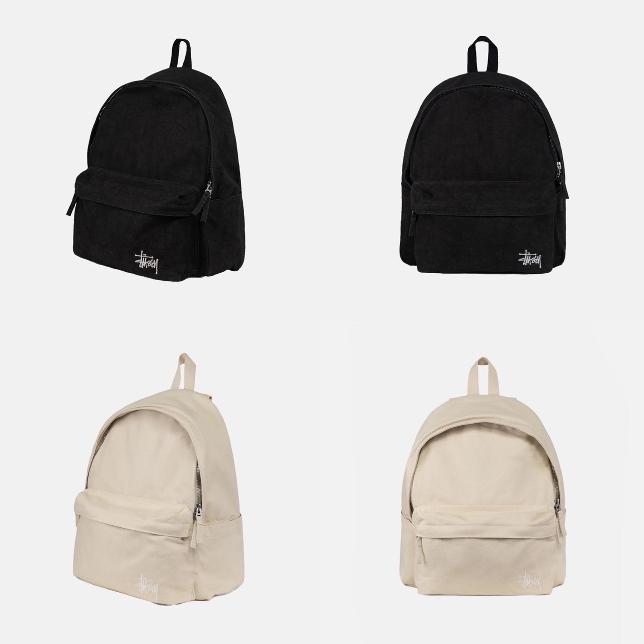 STUSSY CANVAS BACKPACK 字體 後背包