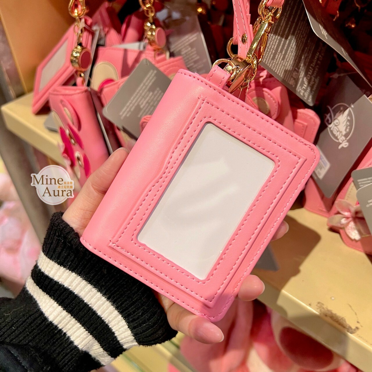 (限時特價) 櫻花物語系列 熊抱哥 Lotso 伸縮 票卡包 票卡夾 玩具總動員 Toy Story -上海迪士尼樂園