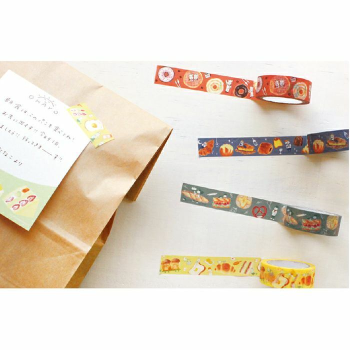 日本古川紙工 PANTOWN 麵包小鎮系列 和紙膠帶 共四款
