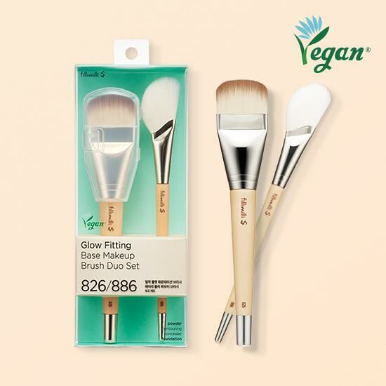 Fillimilli Glow Fitting Base Makeup Brush Duo Set 826/886