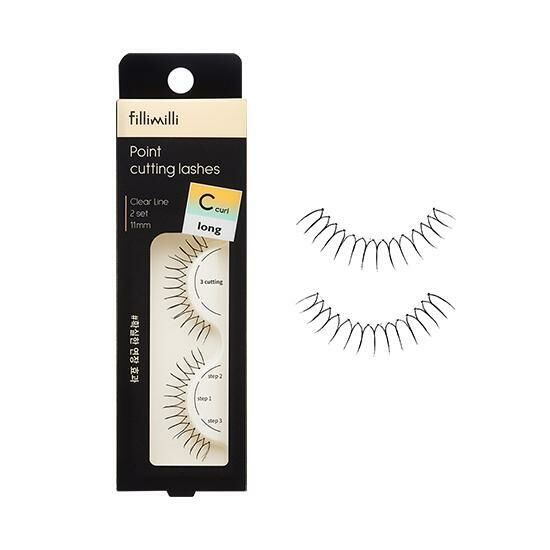 Fillimilli Point Cutting Lashes - 01 SUPER LONG C-CURL (11mm)