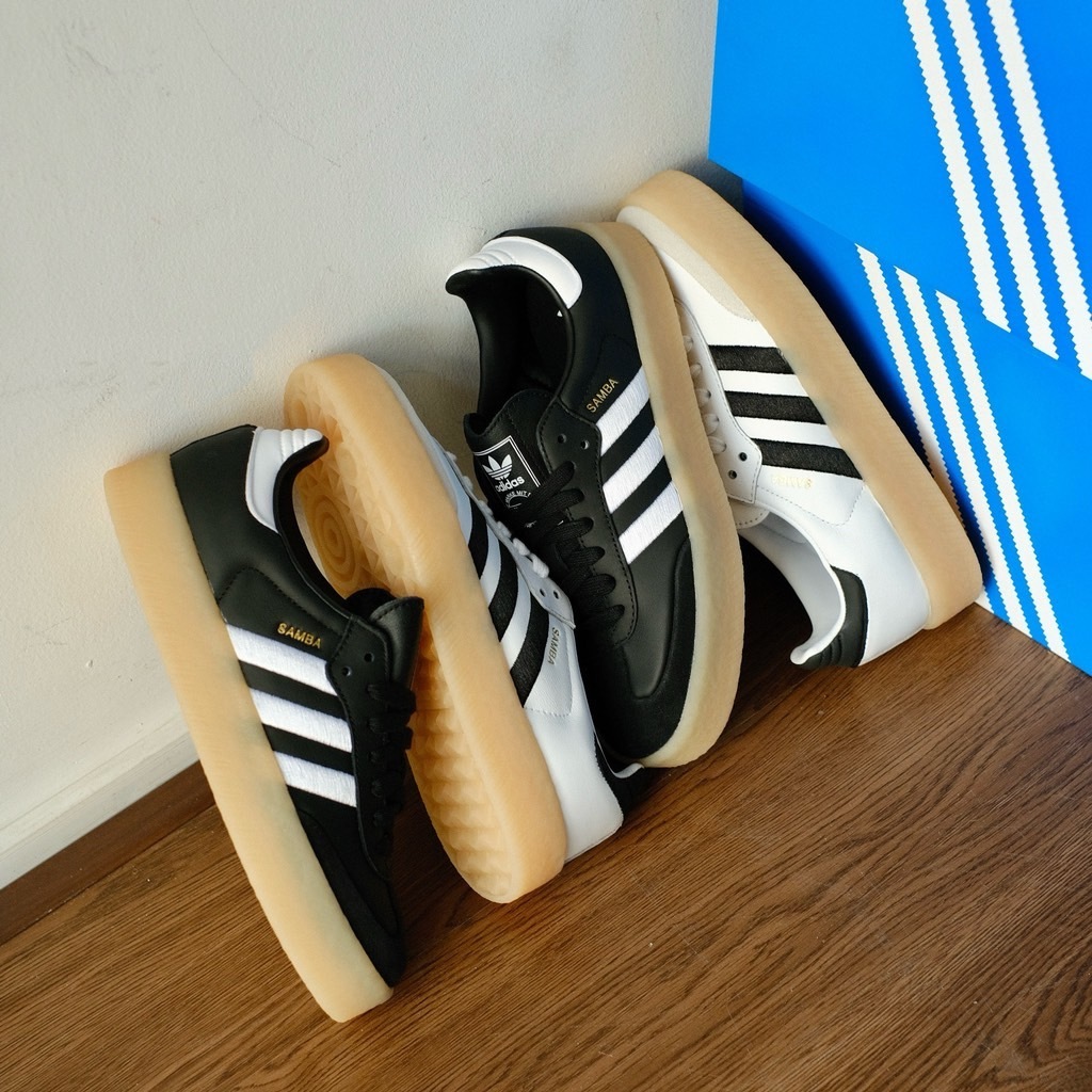 Adidas Sambae Sambae 2.0 Samba 德訓鞋 增高厚底 白黑 黑白 焦糖底 女生復古休閒鞋 ID0436 IG5744