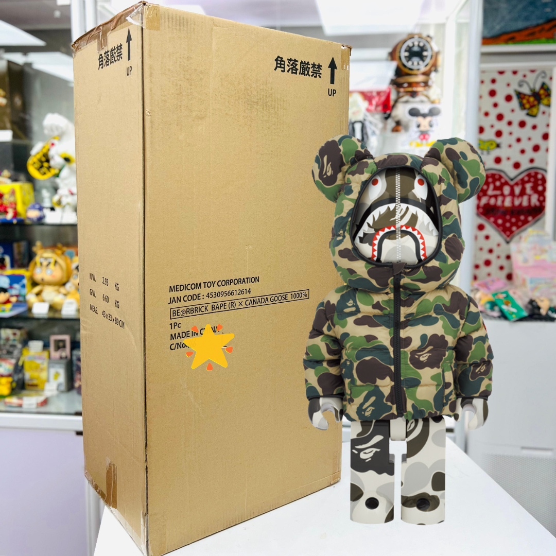 1000%BE@RBRICK BAPE(R) × CANADA GOOSE SHARK