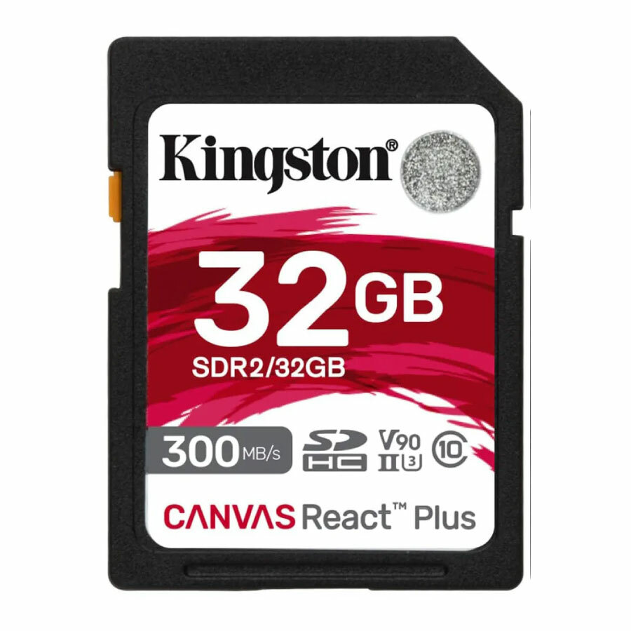 【Kingston 金士頓 】 Canvas React Plus SD 記憶卡 讀300 寫260