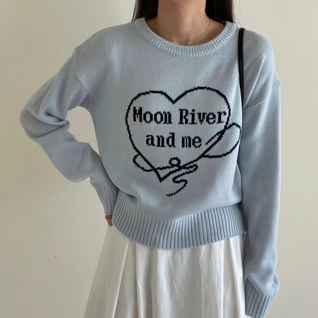 抵著中薄心心針織衫(13750)