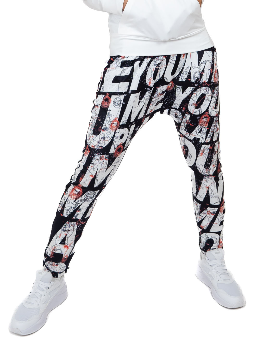 夢想字母潮褲-黑