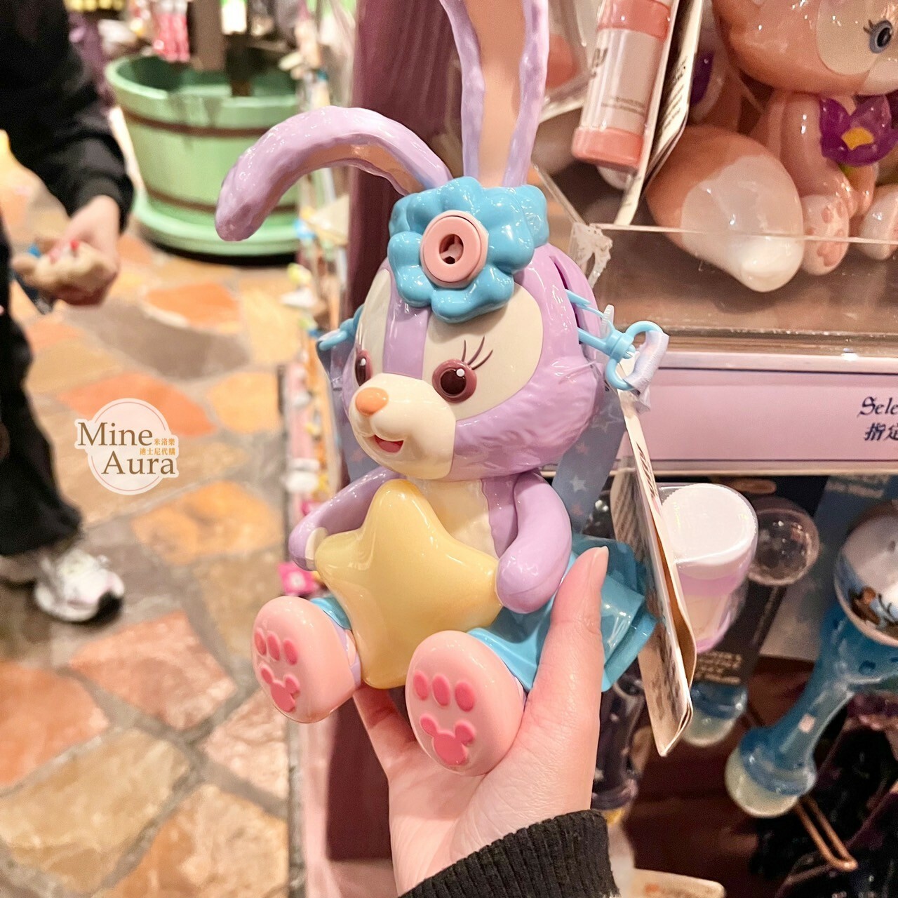 史黛拉露 星黛露 StellaLou 坐姿抱星星造型 泡泡機 -香港迪士尼樂園