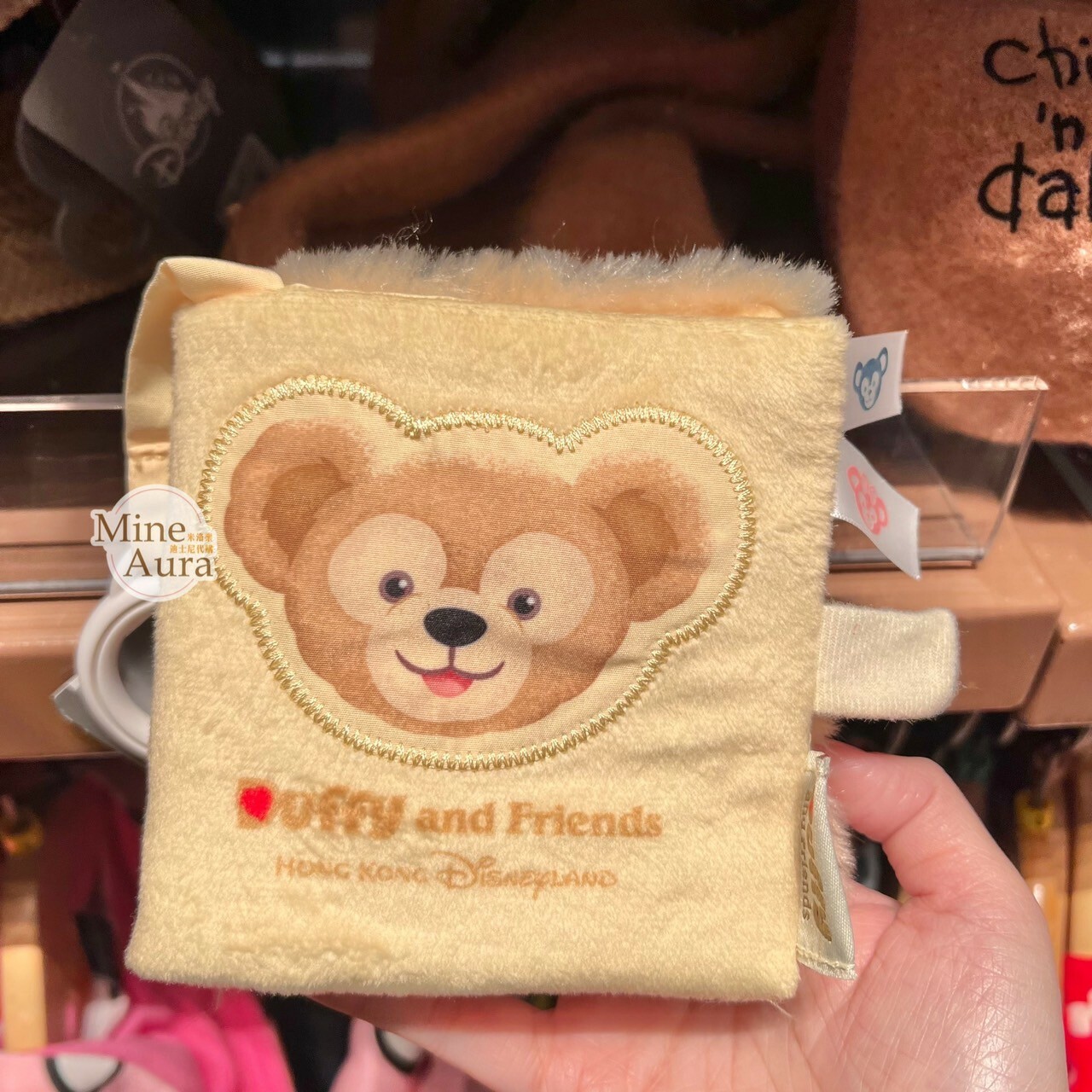 達菲 Duffy 絨毛 搖鈴 安撫 布書 玩具 嬰兒用品 -香港迪士尼樂園