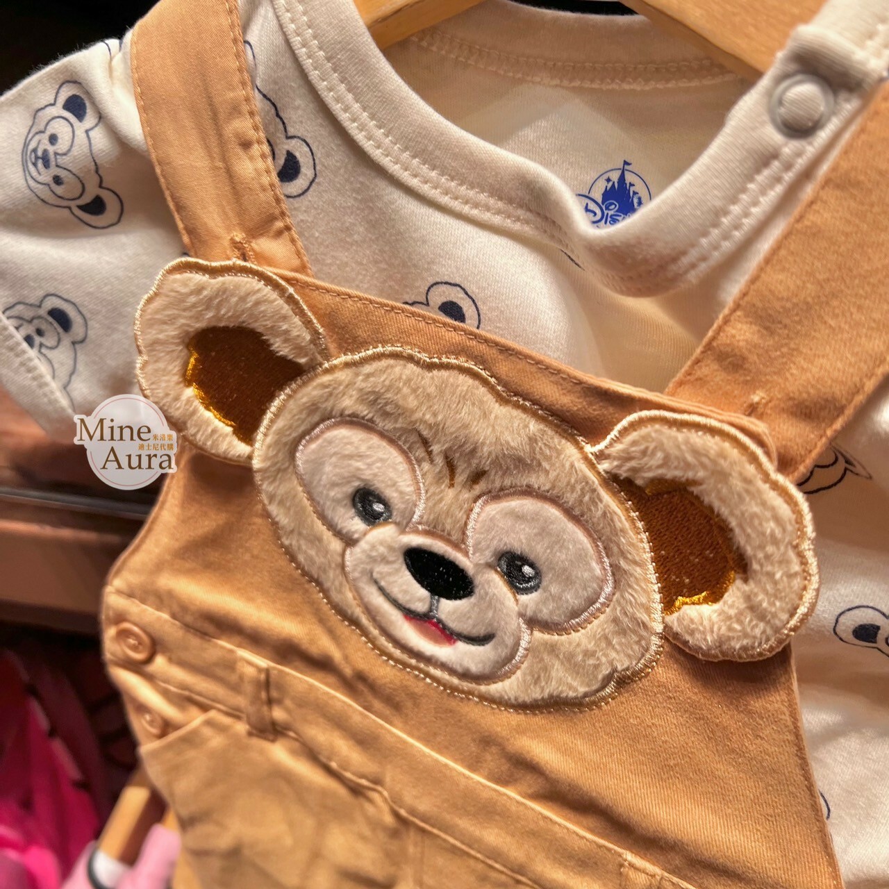 達菲 Duffy 嬰兒 吊帶褲+包屁衣 -香港迪士尼樂園