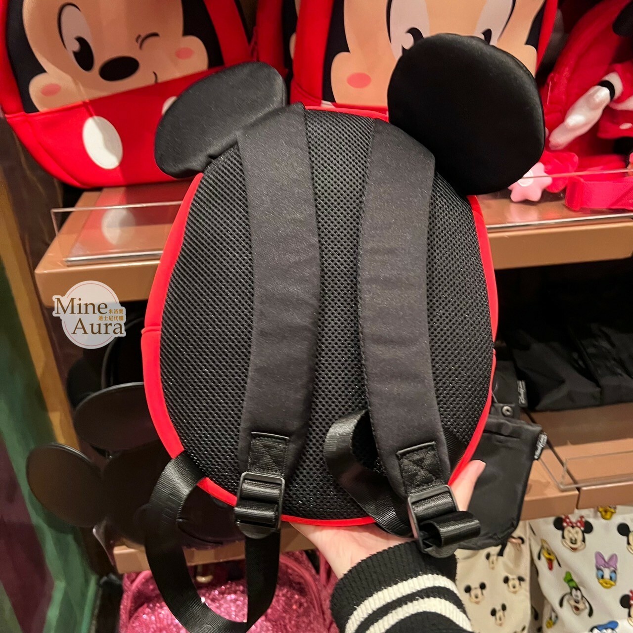 米奇 Mickey 大臉圖案 立體耳朵 造型 兒童 書包 後背包 -香港迪士尼樂園