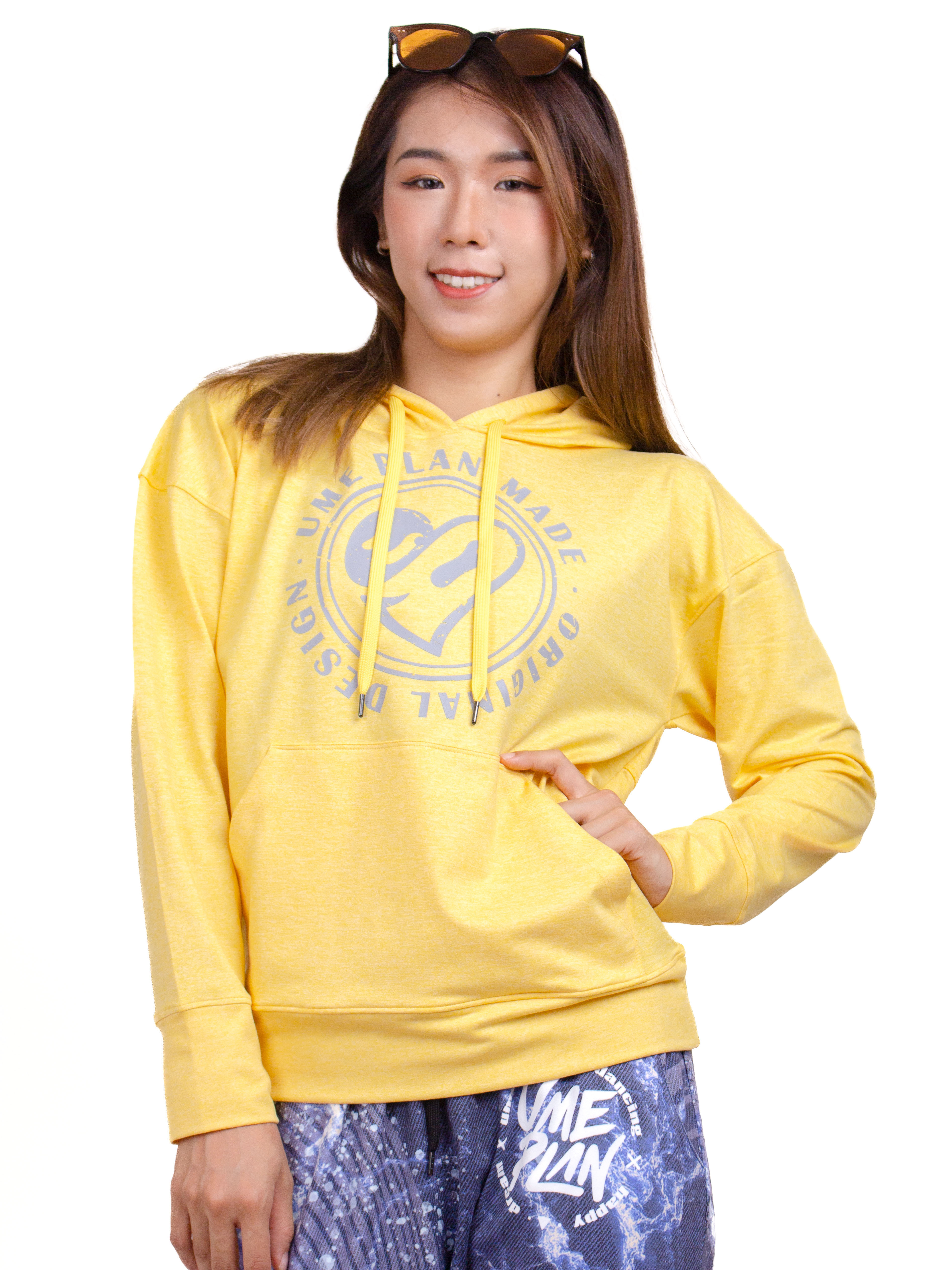 長袖帽Ｔ 黃  S0009YY