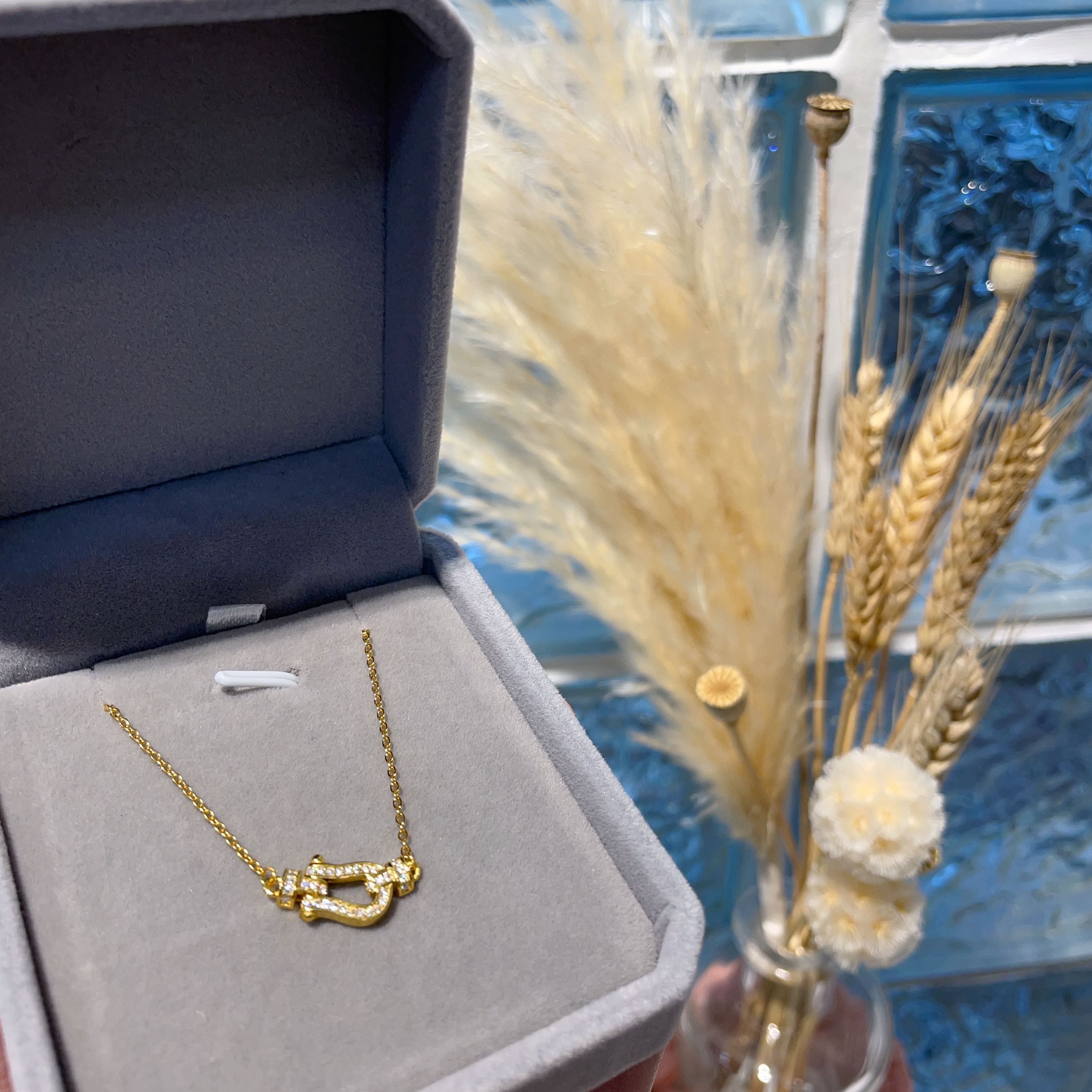 E941 莫桑馬鞍頸鏈 0.10ct