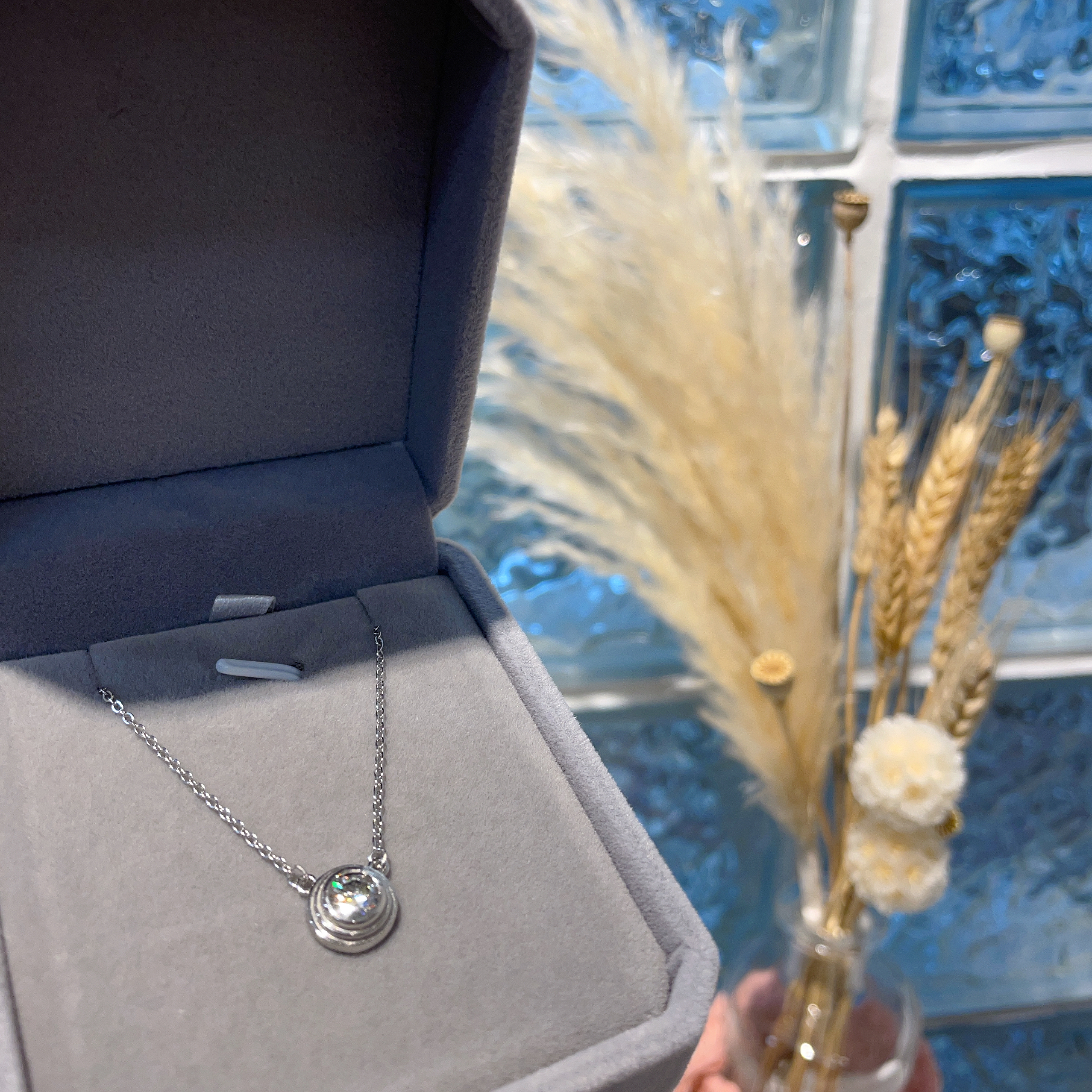 E940 莫桑頸鏈 0.50ct