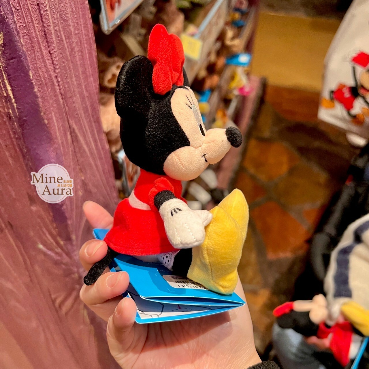 米妮 Minnie 磁鐵 坐肩 絨毛 娃娃 公仔 -香港迪士尼樂園