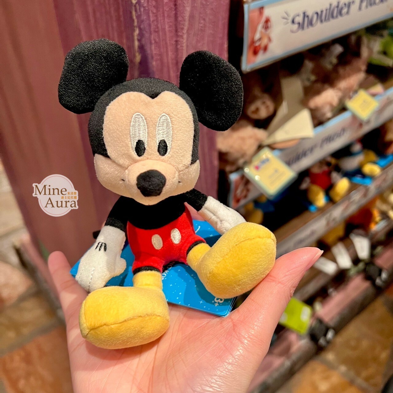 米奇 Mickey 磁鐵 坐肩 絨毛 娃娃 公仔 -香港迪士尼樂園