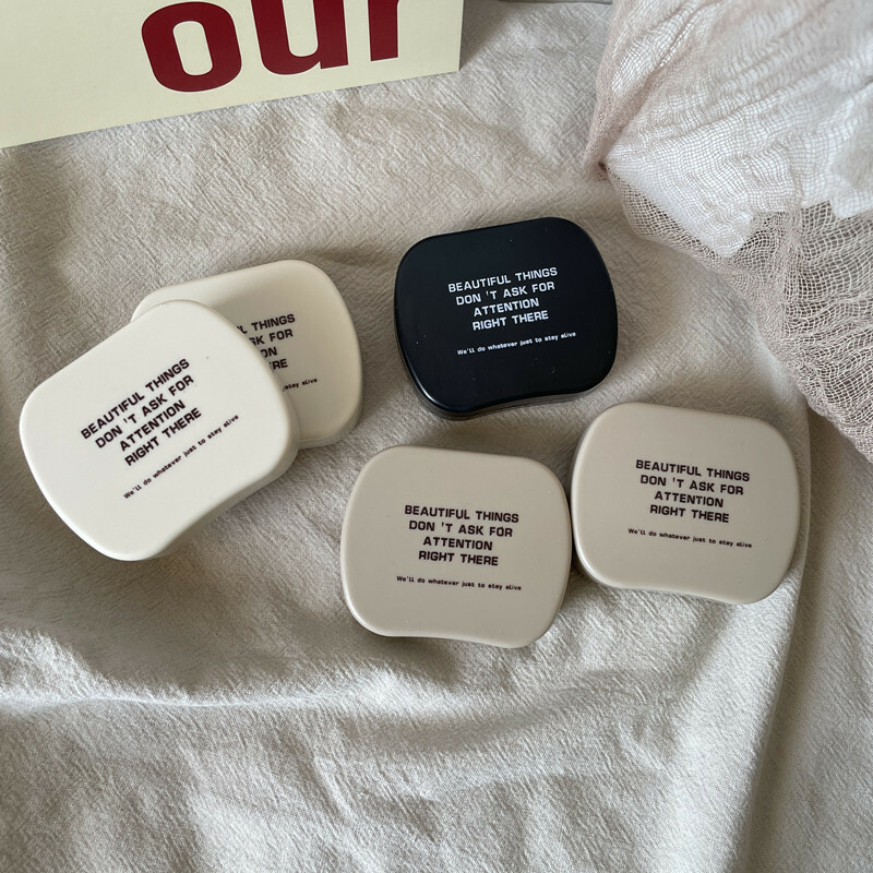 《3787》復古風英文字母隱形眼鏡盒