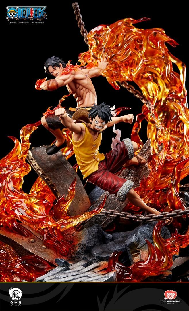 RYU STUDIO LUFFY AND ACE 1/6 SCALE STATUE