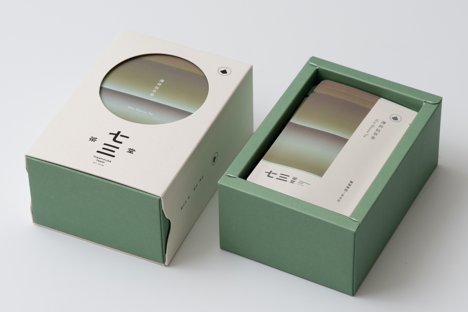 薄荷仙草茶 8單入精裝盒 茶包照