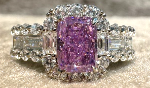 H12 Pink Zirconia Ring   -M