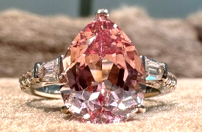 H14 Pink Peal Zirconia Ring  -M