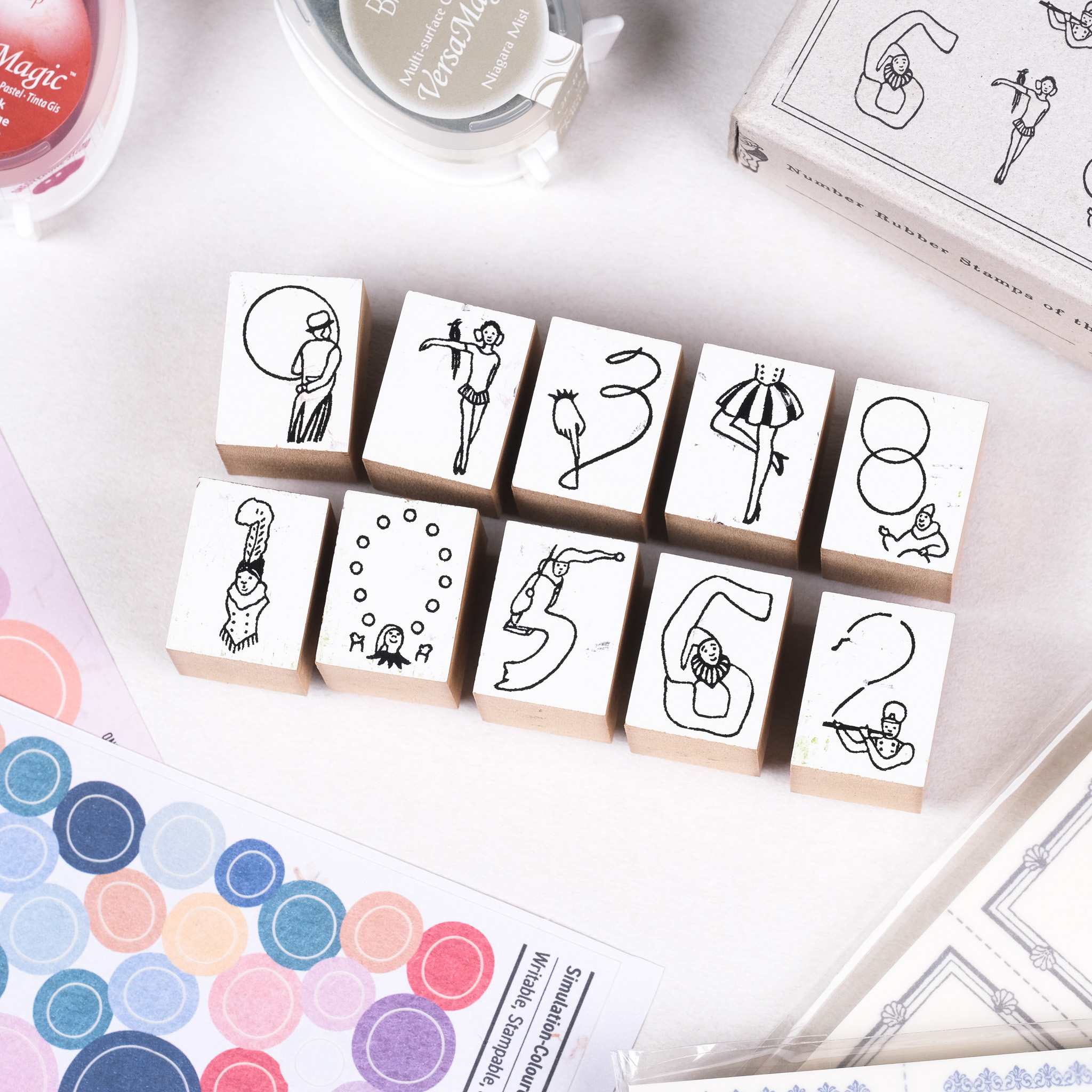 馬戲團數字印章/羅久井 日本