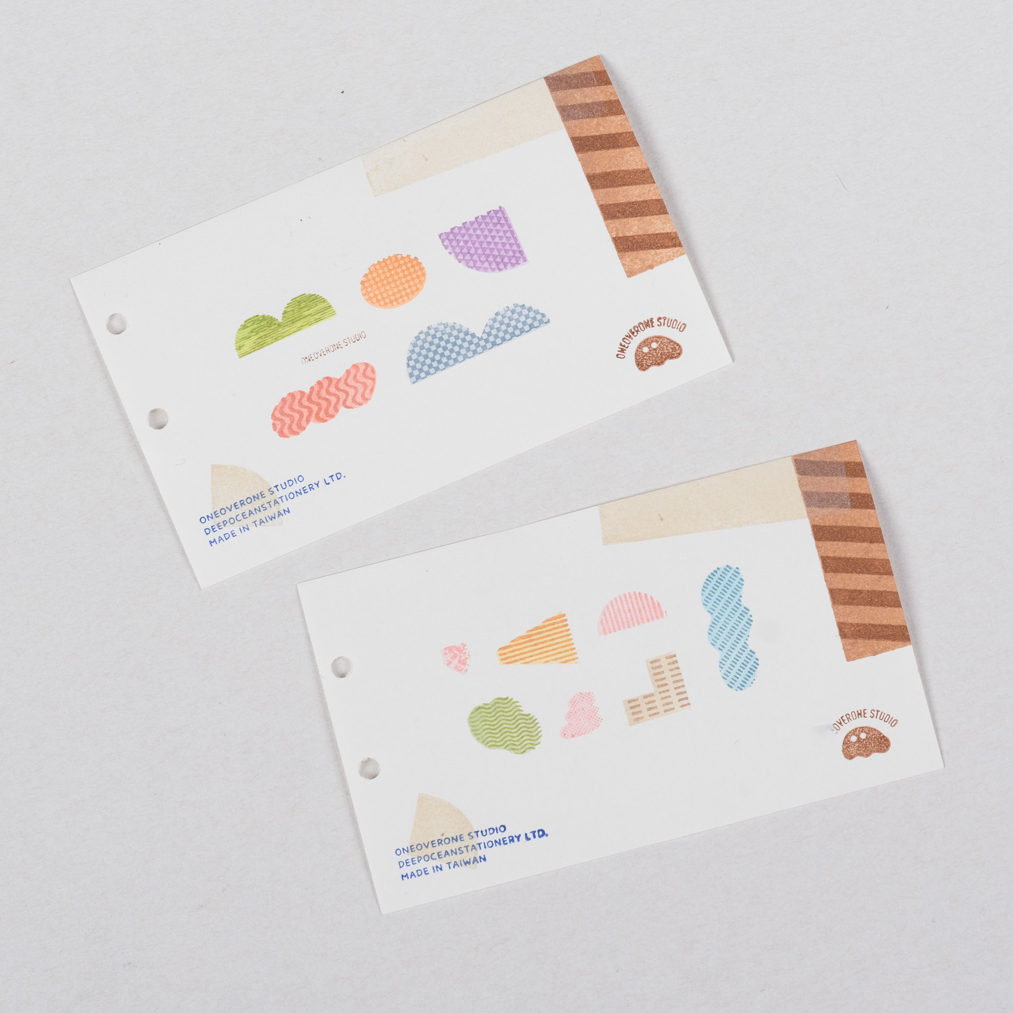 套色幾何棒系列 膠版印章｜一分之一工作室 臺灣
