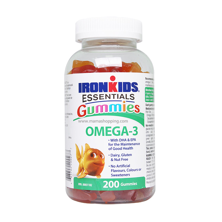 加拿大IRONKIDS Omega-3 小鐵人聰明仔兒童補腦軟糖 (200粒)