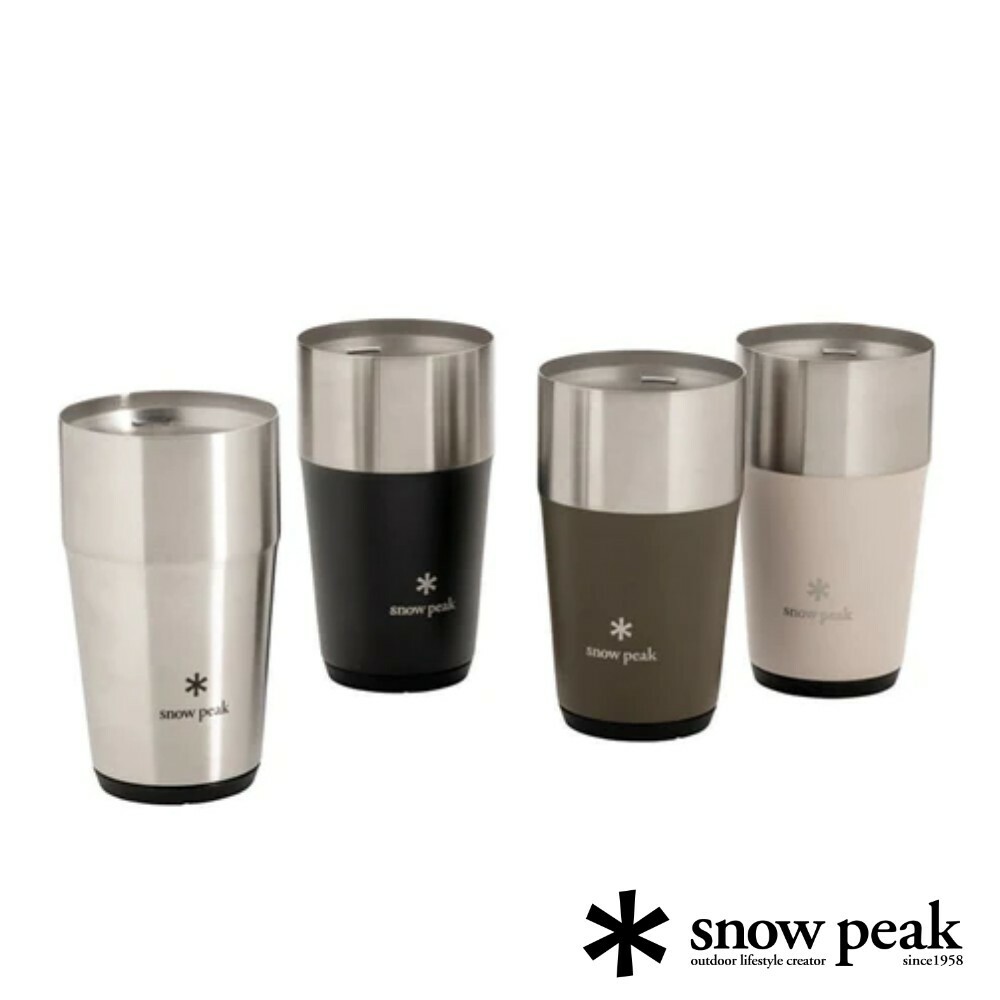 Snow Peak Shimo 不鏽鋼真空保溫杯 - 橄欖綠