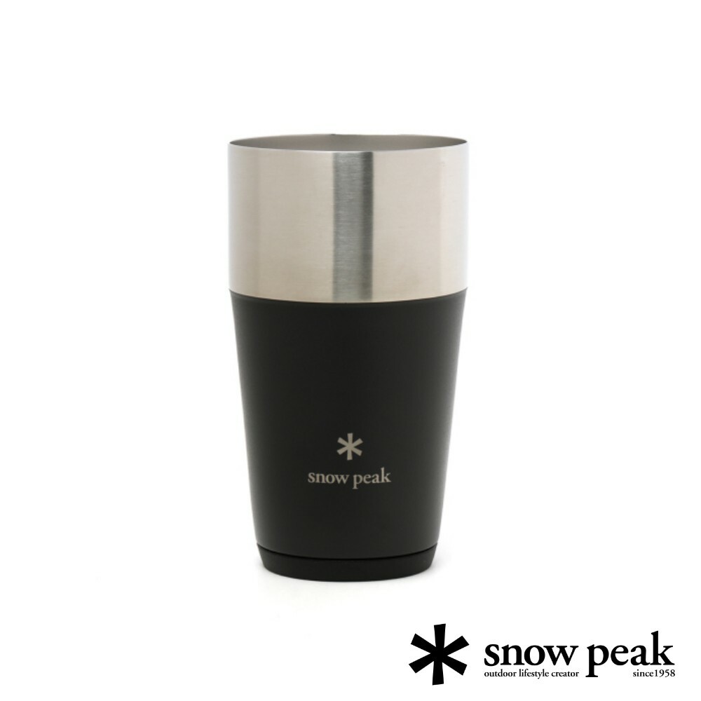 Snow Peak Shimo 不鏽鋼真空保溫杯 - 黑色