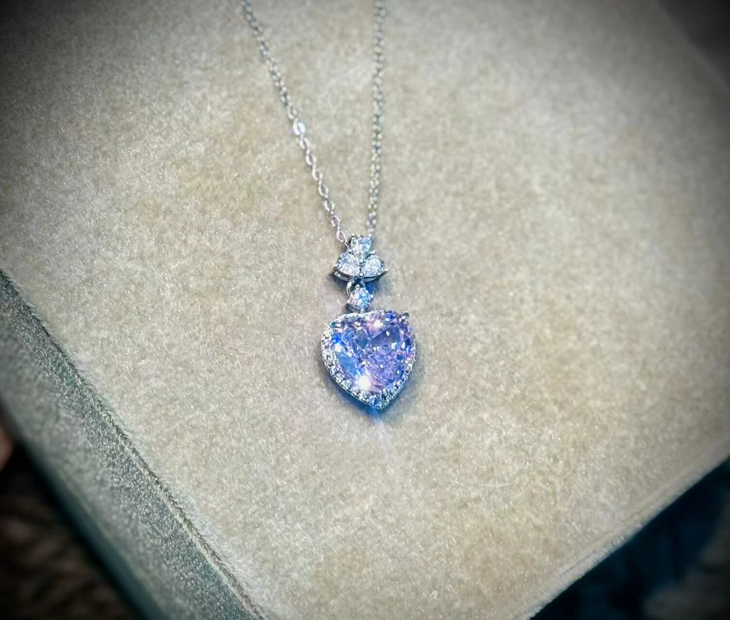 H38 Pink heart necklace    總重: 5.67G XL0134 -M