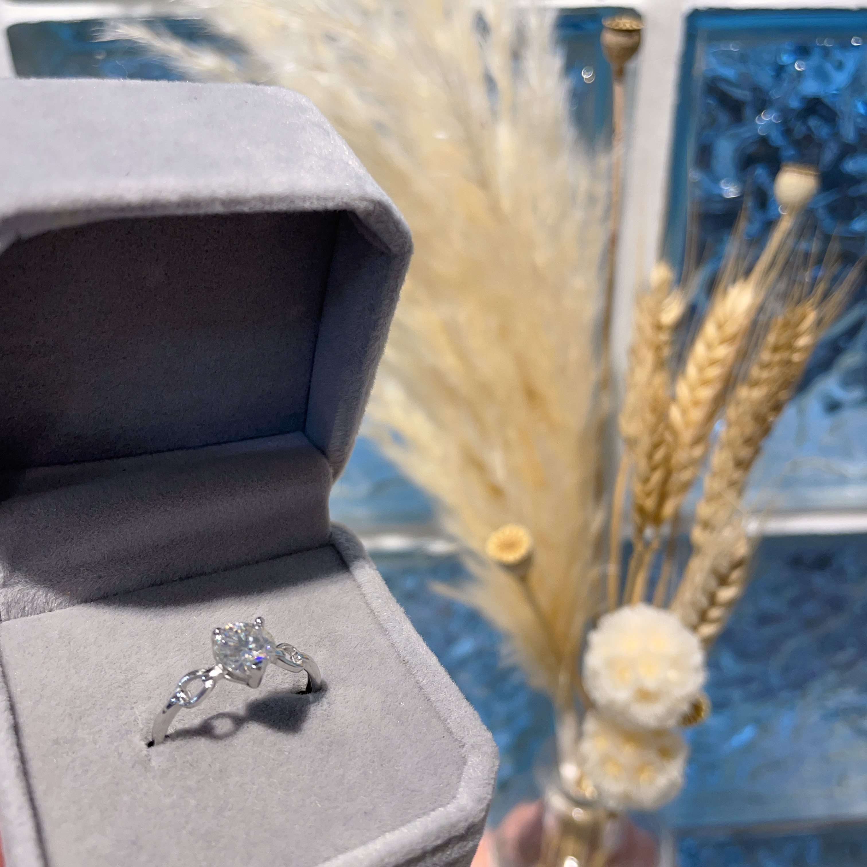 E956 莫桑馬鞍戒指 1.00ct