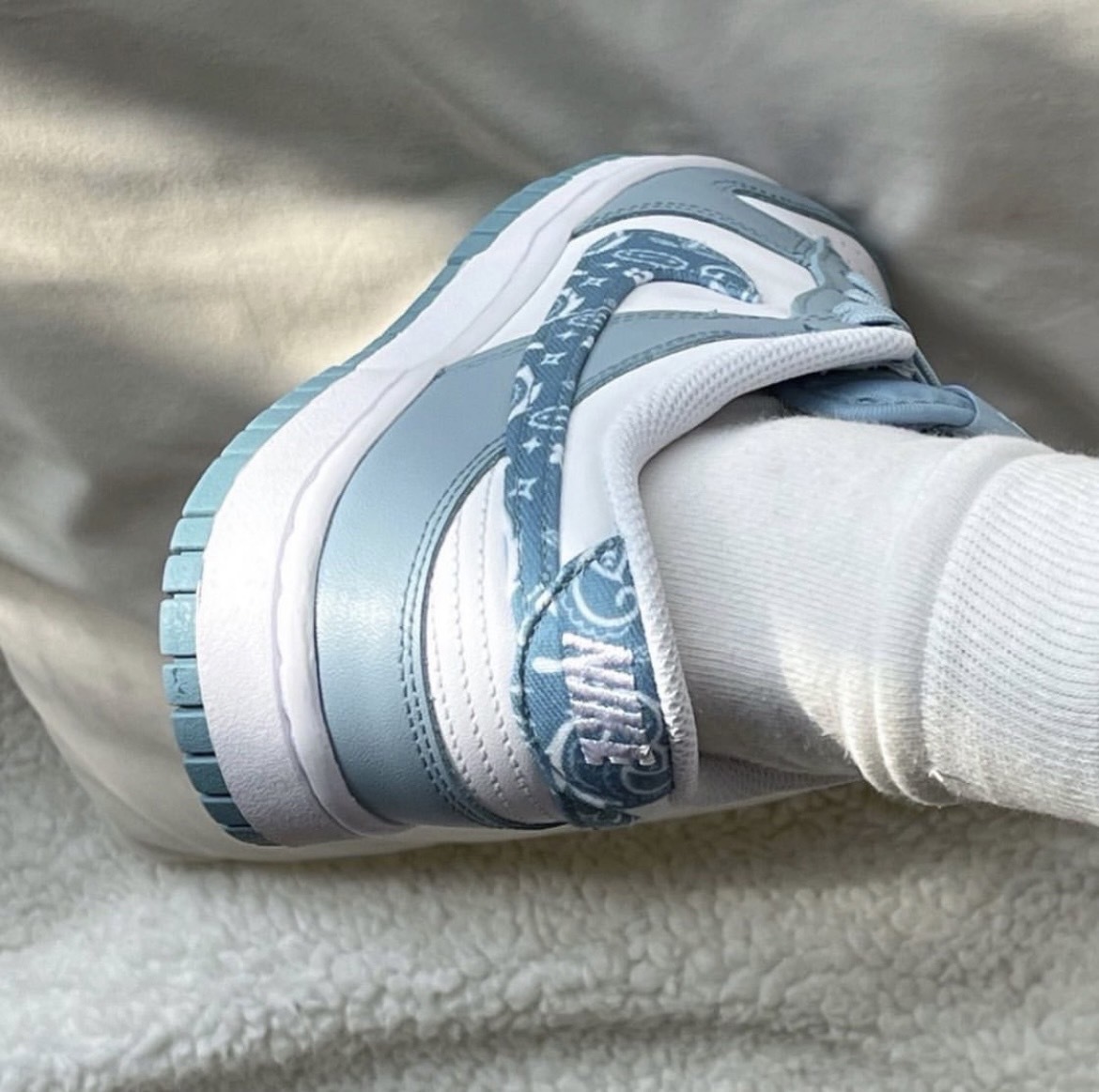 Nike Dunk Low Blue Paisley 藍白變形蟲 女鞋（DH4401-101）