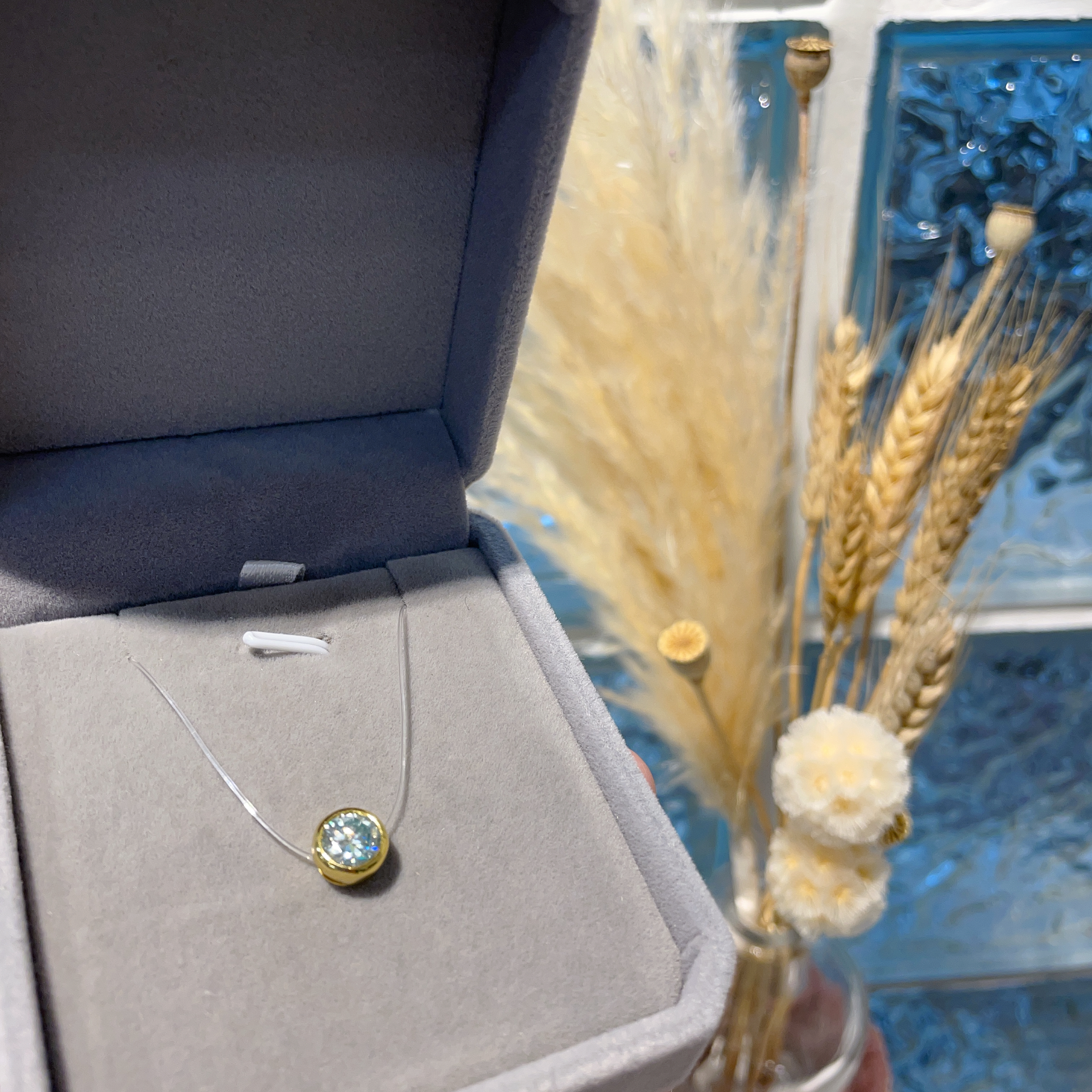 E969 莫桑水泡吊墜 1.00ct