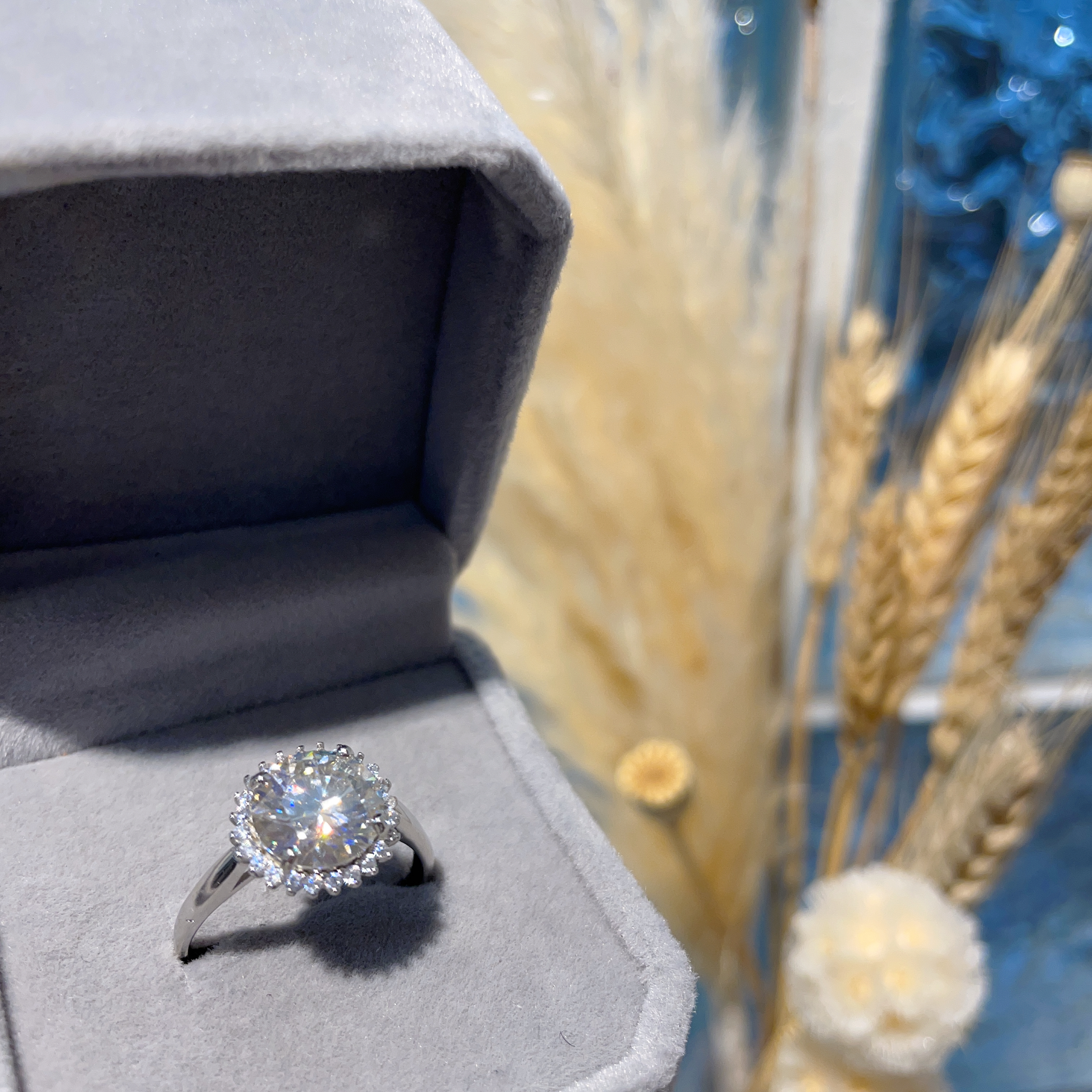 E974 莫桑天使圈戒指 2.00ct