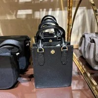 [S] TORY BURCH BLAKE MINI SHOPPER,BLACK/DEVON SAND, 138274-006 (STB514)