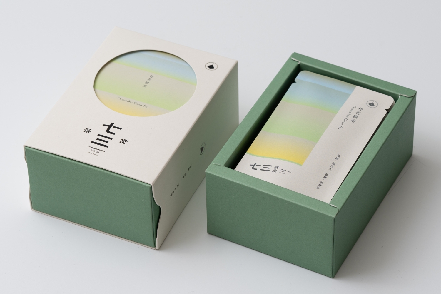 桂花綠茶 8單入茶包–精裝盒 內容照