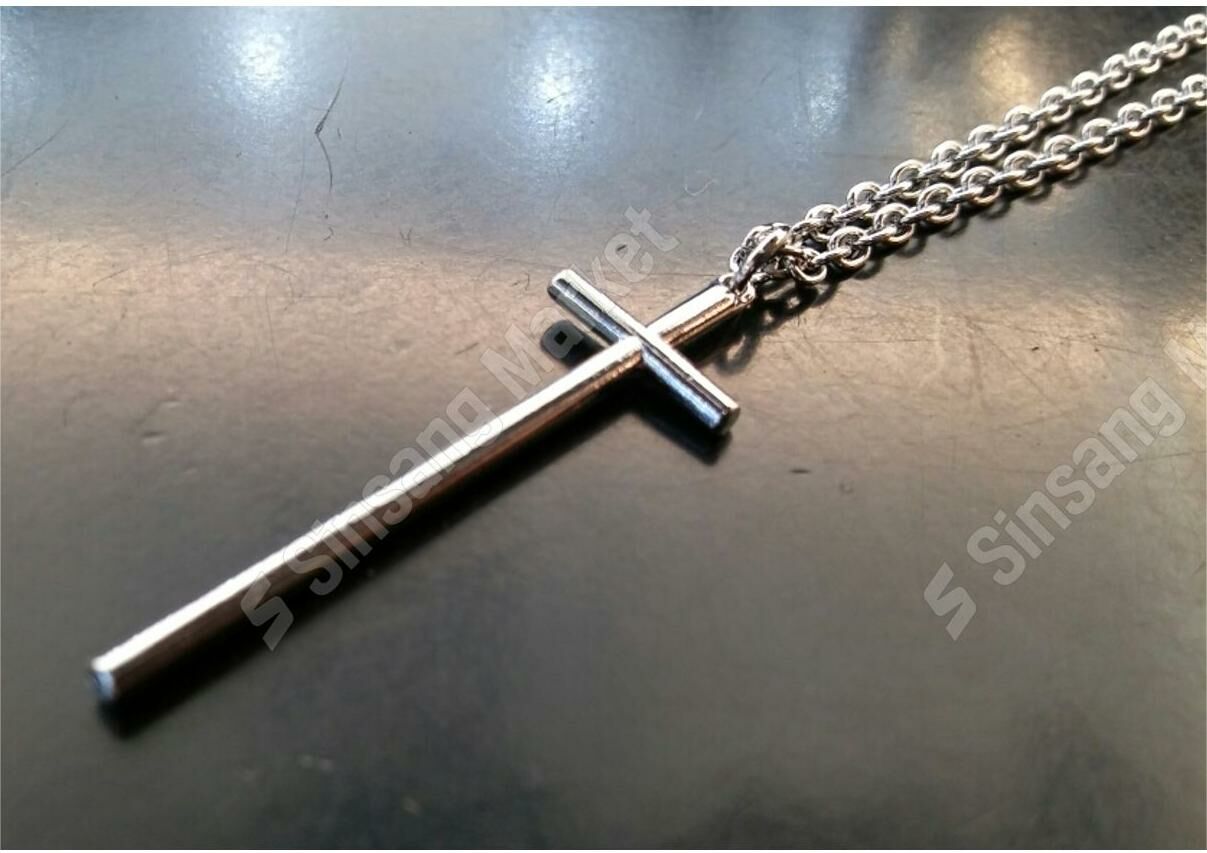條狀十字架鏈條項鍊