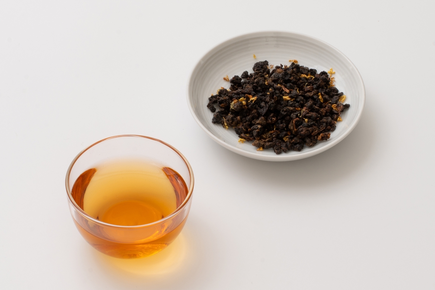 桂花紅茶 茶乾茶湯照