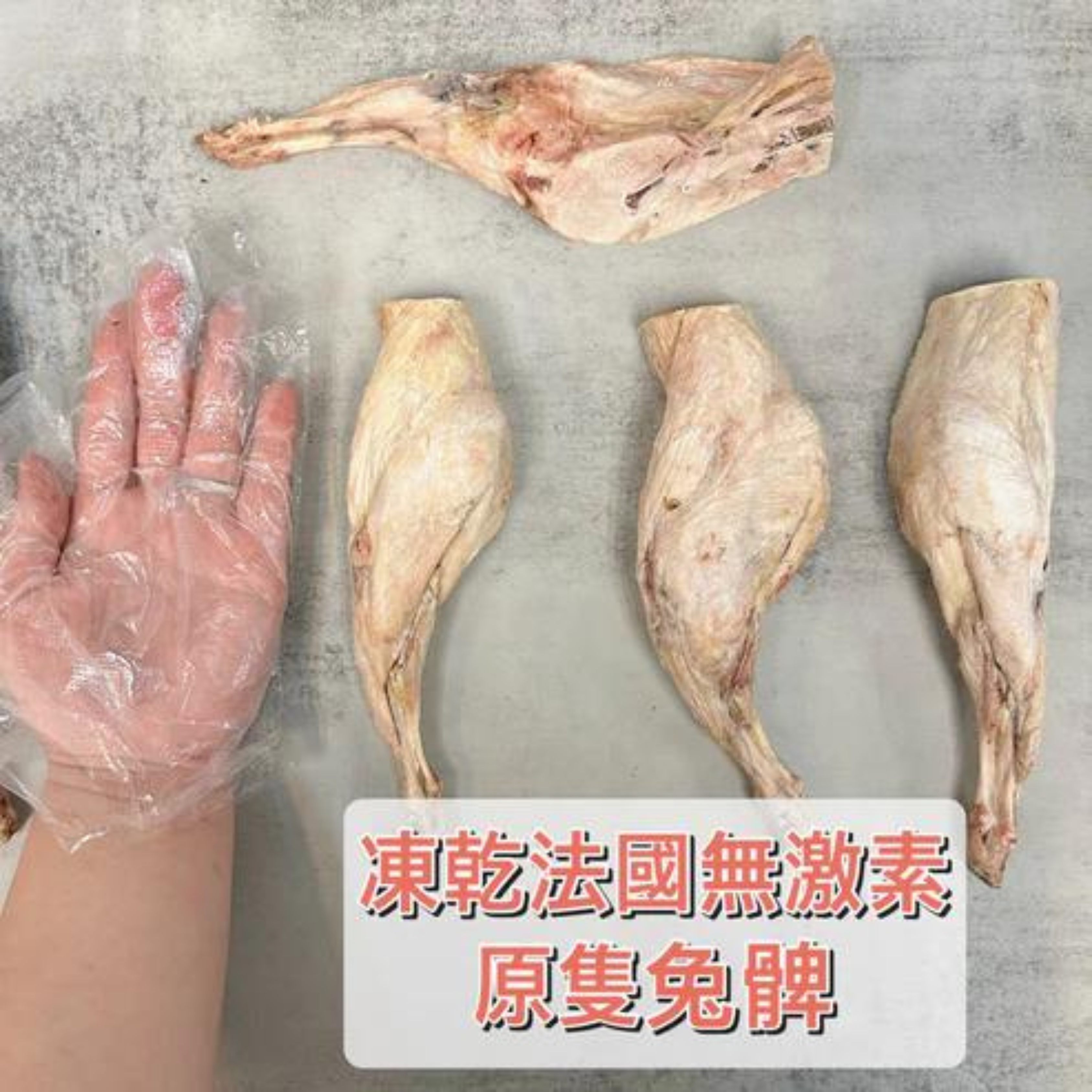 凍乾法國無激素原隻兔髀｜含骨 11月尾先有貨
