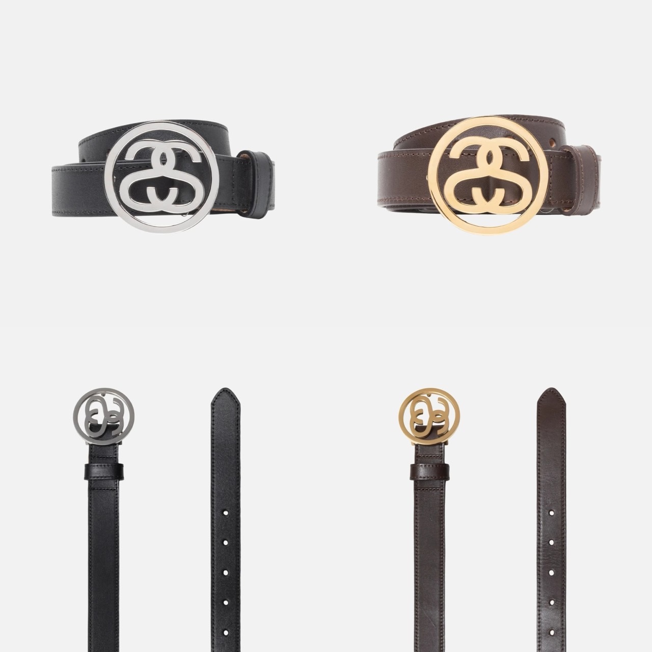 STUSSY SS-LINK BUCKLE BELT 雙S 皮帶