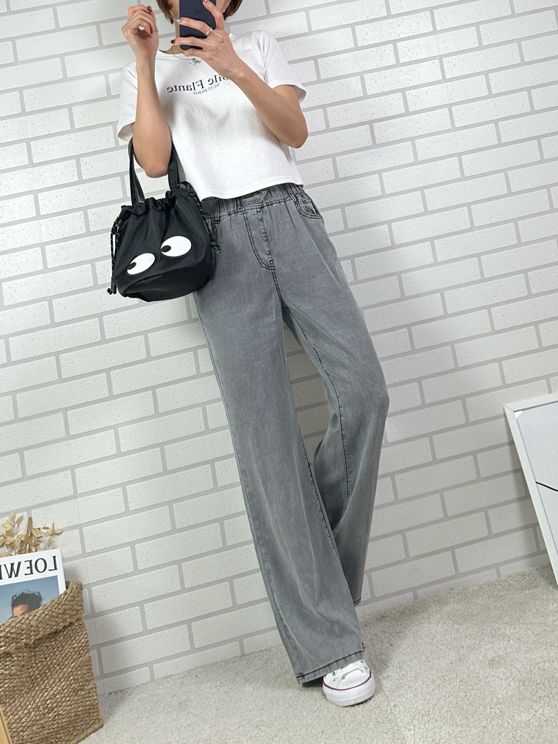 與韓妞同步的冰絲寬褲  ⚡️搶現貨⚡️