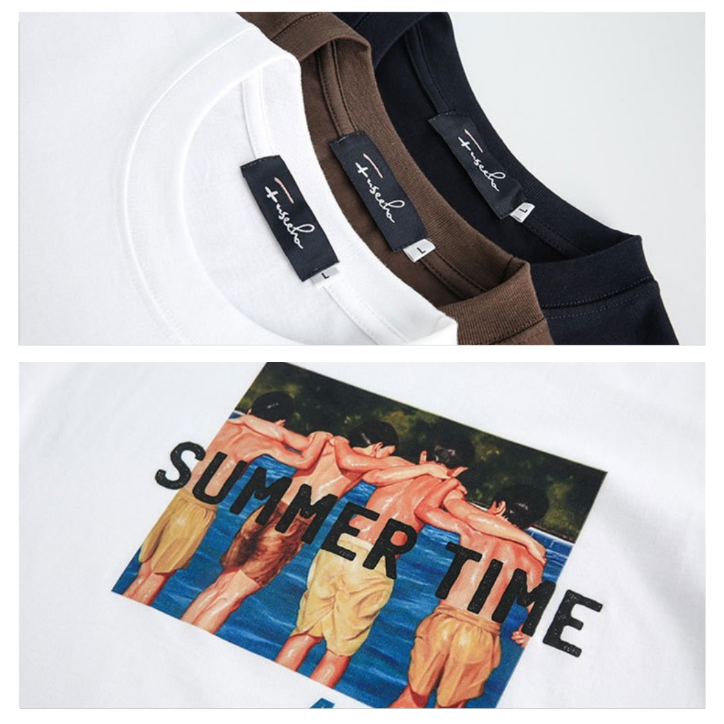 summer time泳池休閒圖TEE