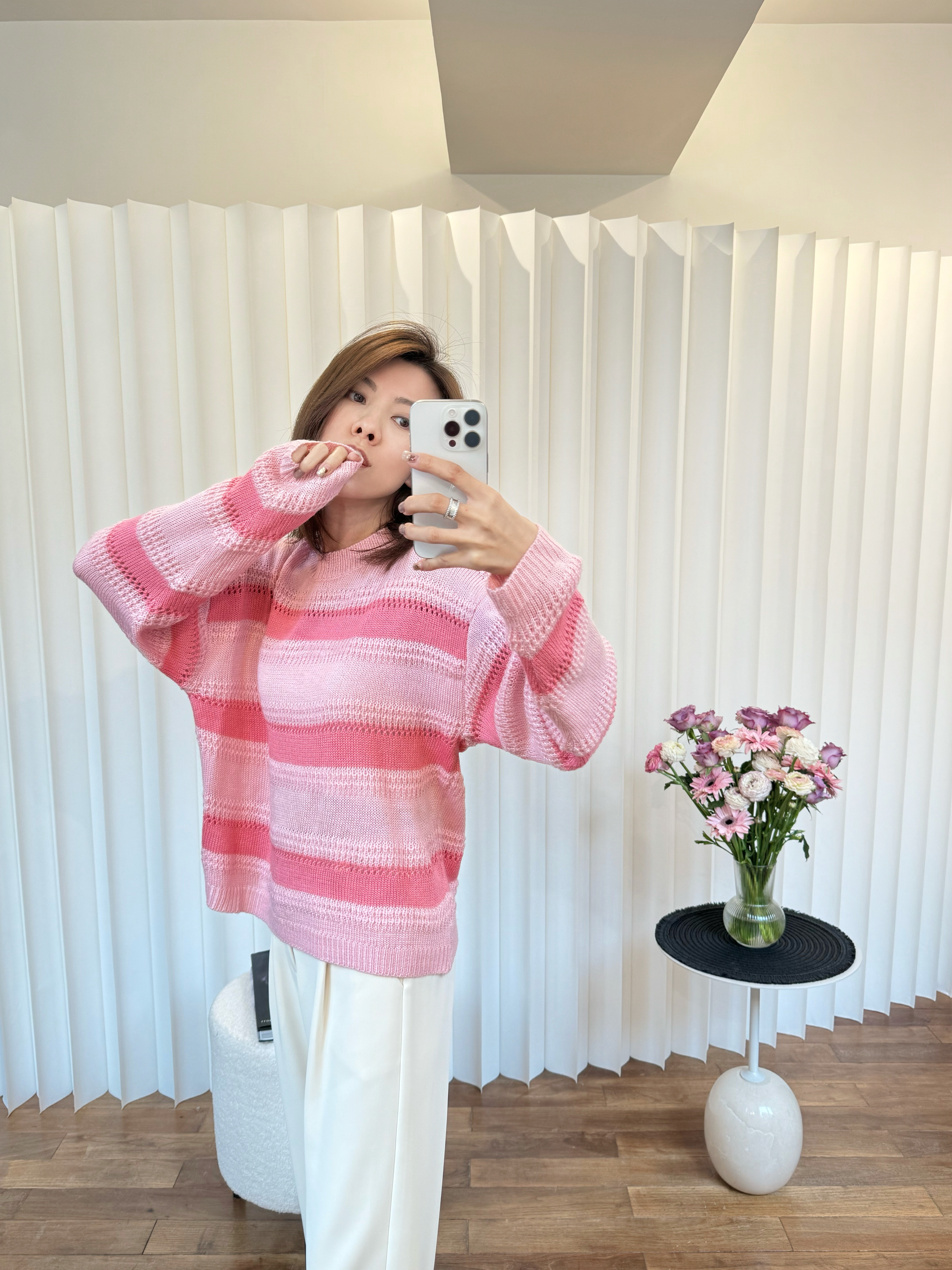 Loose-Fit Striped Cotton-Blend Sweater_KN243L12