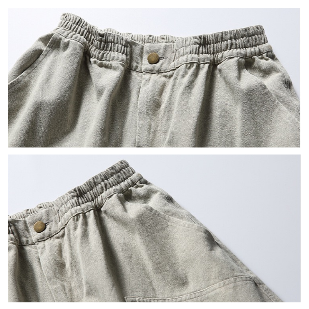 休閒百搭飄帶A字短褲