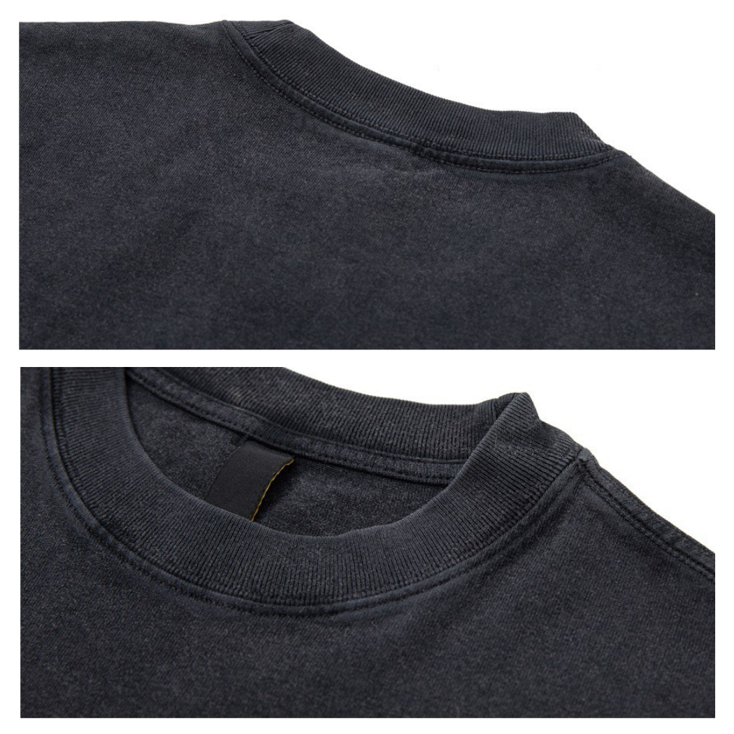 320g質量小刺繡水洗短TEE