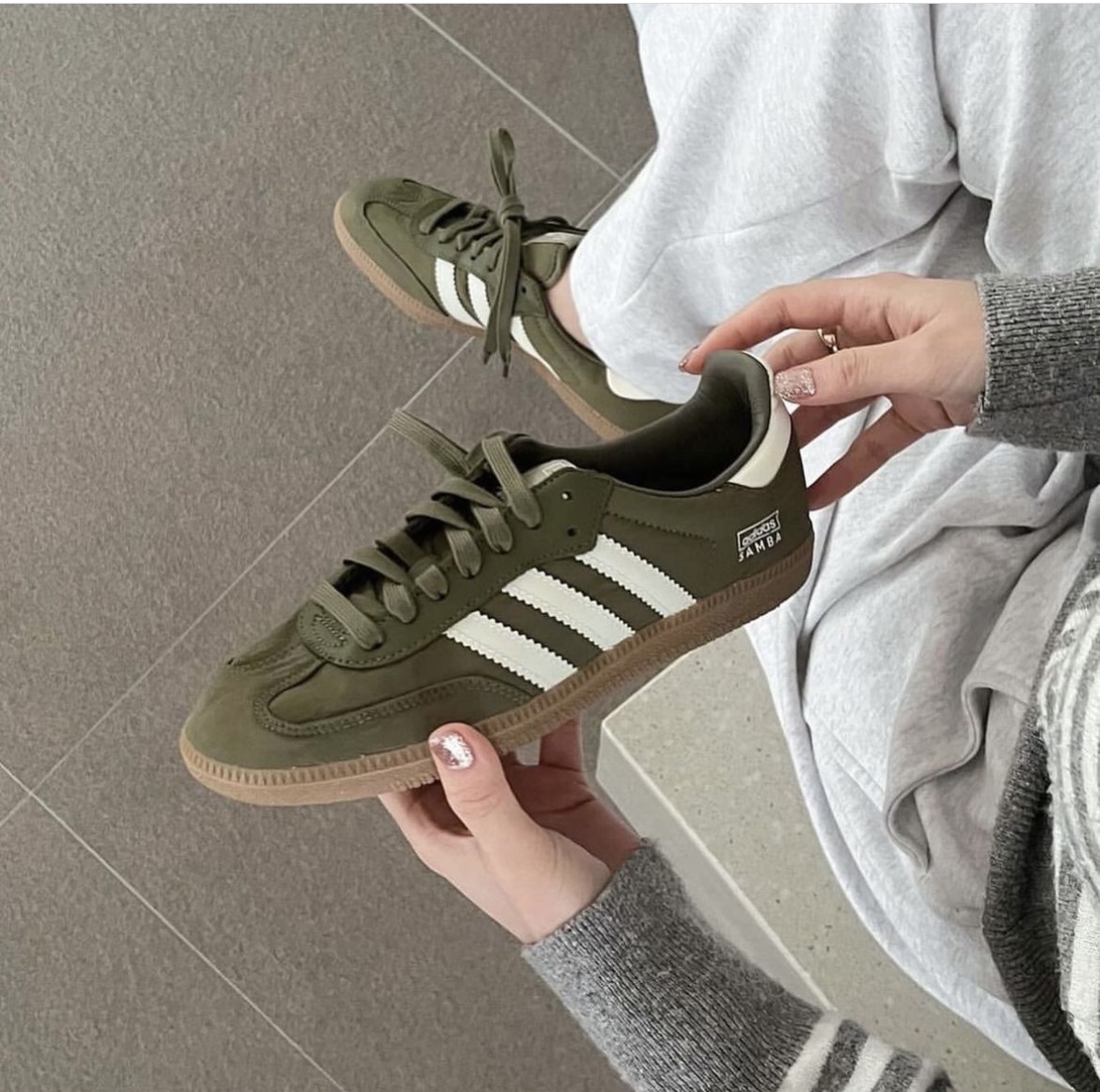 Adidas Originals Samba OG 橄欖綠 焦糖底 尼龍 復古 德訓鞋 IE3440/預購