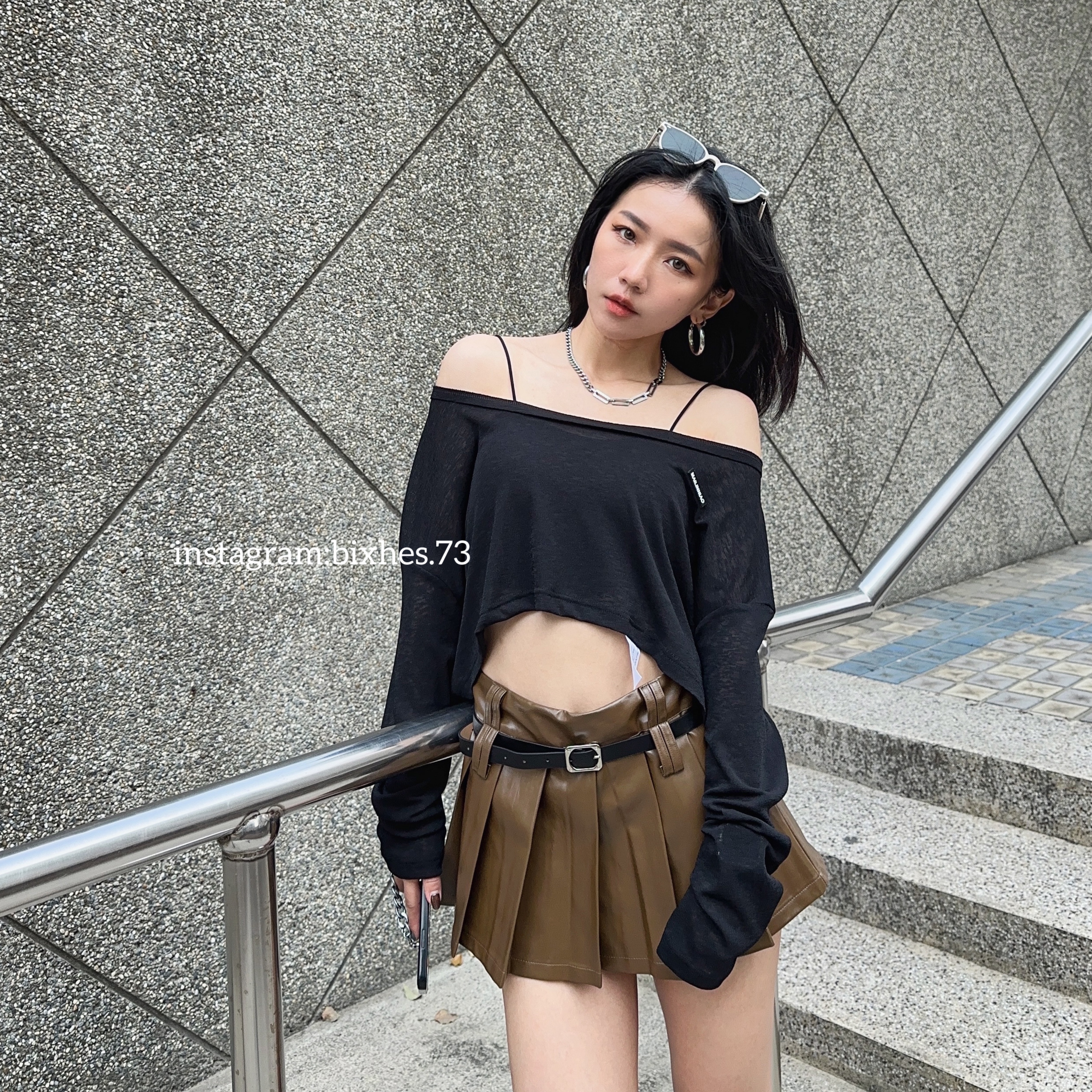 超彈薄紗小標防曬長T(B00082)