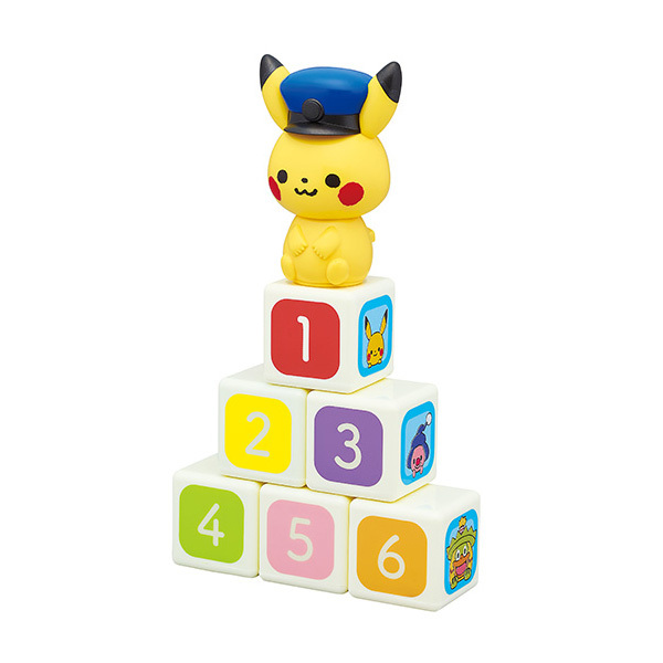 Monpoke積木拼圖數字火車玩具